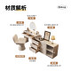 2026 New Solid Wood Painted Dressing Table and Cabinet Integrated Bedroom Modern Dressing Table Storage Storage Cabinet End of the Bed