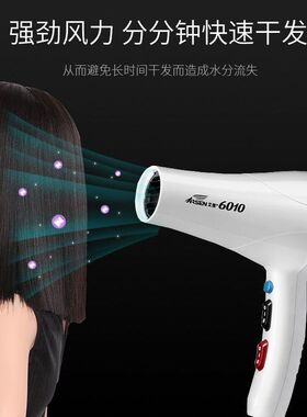 艾信吹风机6010大功率2200W发廊理发店发型师专业用轻巧静音新品