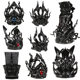 Resin male headband film and television drama fairy ancient style fantasy 3D