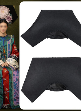 素旗头加大版大拉翅旗头板子拍照