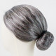 Ancient costume style grandma Taijun common people gray wig set