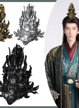 新款古装男束发头冠古风仙侠发冠