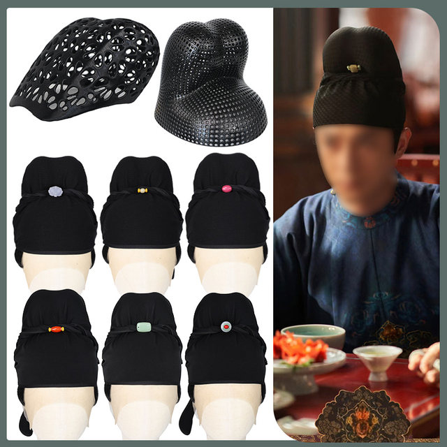 Tang Dynasty futou hat, hair crown, round neck robe, accessories headscarf