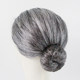 Ancient costume style grandma Taijun common people gray wig set