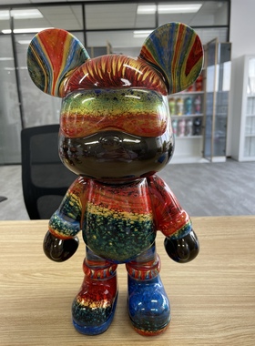 32cm 成品流体酷酷 高定色精品 电视柜家居摆件 创意礼品 储蓄罐