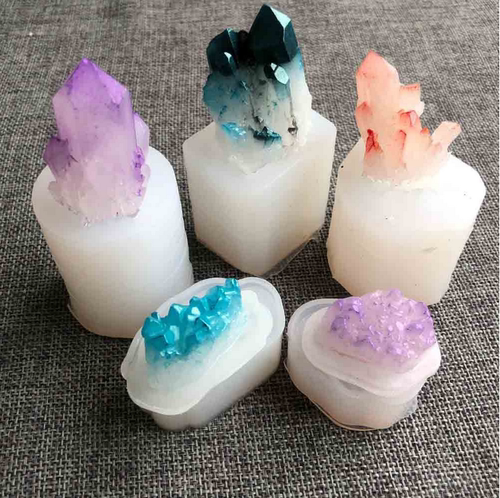 小金龙 diy 水晶滴胶 晶簇冰山矿石模具 晶石 水晶滴胶硅胶模具 - 图0