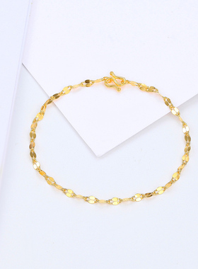 潮宏基珠宝计价工费黄金手链