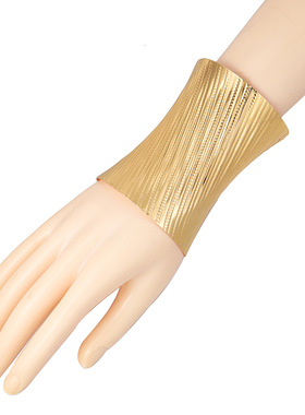 民族风压花纹长筒手镯爆款仿金属手环欧美饰品女bracelet ladies