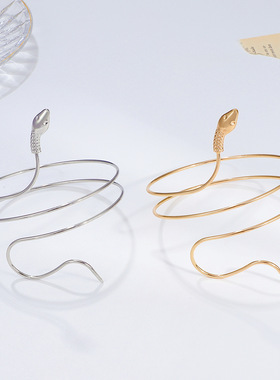 欧美夸张蛇形手环女复古个性臂环