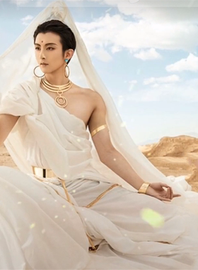 敦煌飞天项链小梦舞女2023男新款锁骨链cosplay项圈手臂环镯腰带