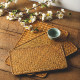 Seaweed woven placemat handmade retro