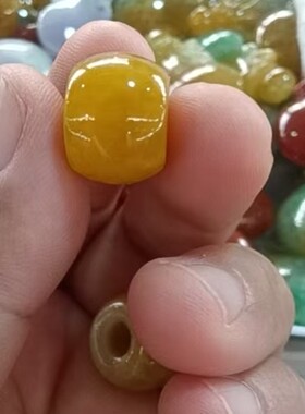 黄翡色路路通色泽浓郁冰润通透财源滚滚事事通顺男女款玉石吊坠