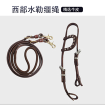 水勒缰绳马水勒马术用品牛皮马术水勒训练竞赛单耳水勒马术装备马