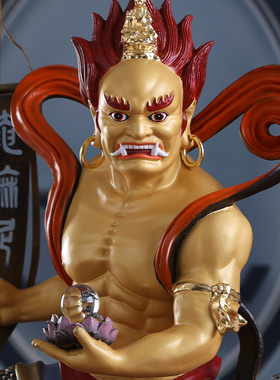 面然大士佛像纯铜菩萨佛堂摆件