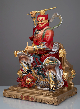 王灵官神像供奉家用火神护法天君