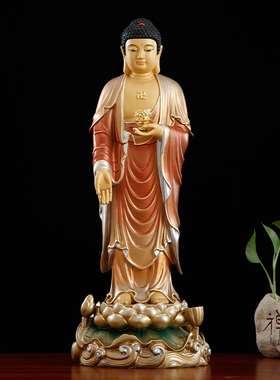 纯铜西方三圣佛像观音阿弥陀佛像