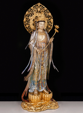 西方三圣塑像铜佛像观音阿弥陀佛