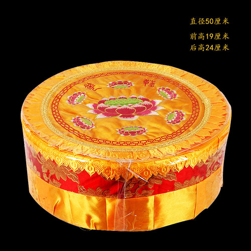 圆通佛具跪垫拜垫拜椅寺庙拜佛佛堂脆拜垫大号圆绣花蒲团打坐禅修 - 图2