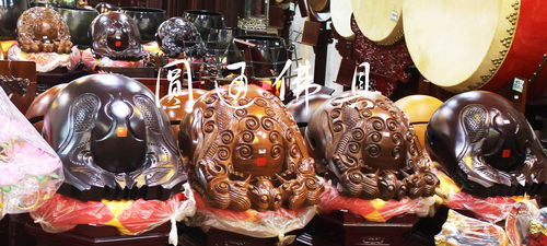 圆通佛具寺庙法器台湾铜磬18寸铜罄佛音钵摆件修行钵铜庆铜钵大号 - 图3