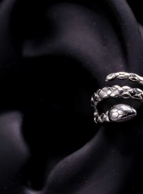 蛇耳骨夹男女同款小众个性欧美风