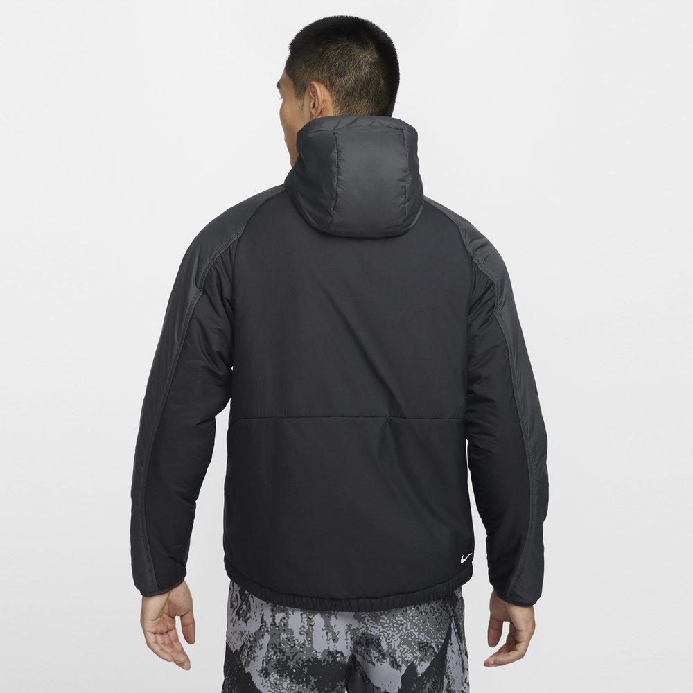 优购NIKE耐克男子户外跑步夹克薄运动休闲棉服男款外套FZ0004-010 - 图1