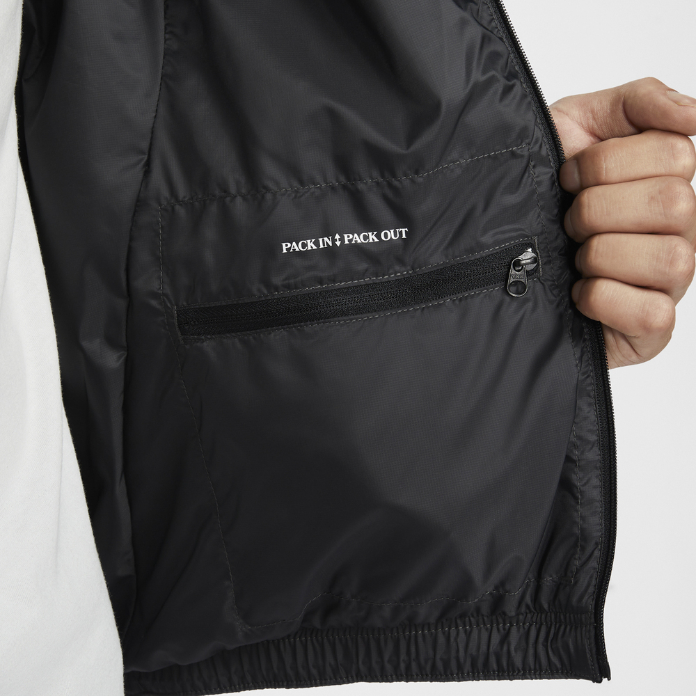 优购NIKE耐克男子户外跑步夹克薄运动休闲棉服男款外套FZ0004-010 - 图3