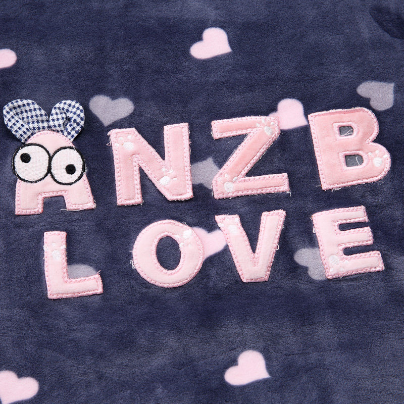 柔可佳睡裙连体春秋款珊瑚绒连衣裙 柔可佳睡裙