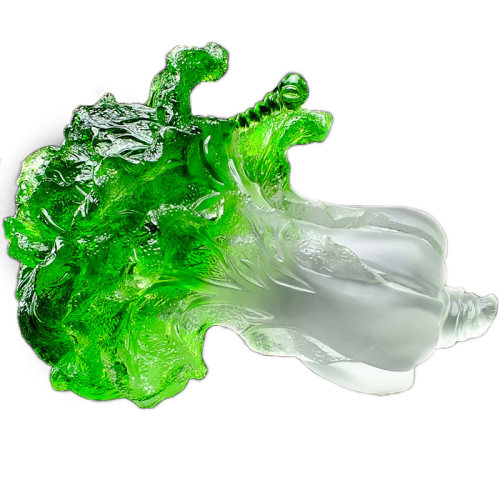 开业开张大吉摆件水晶琉璃玉白菜聚福招财百财如意装饰品乔迁礼物 - 图3