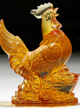 高档琉璃工艺品摆件办公室创意