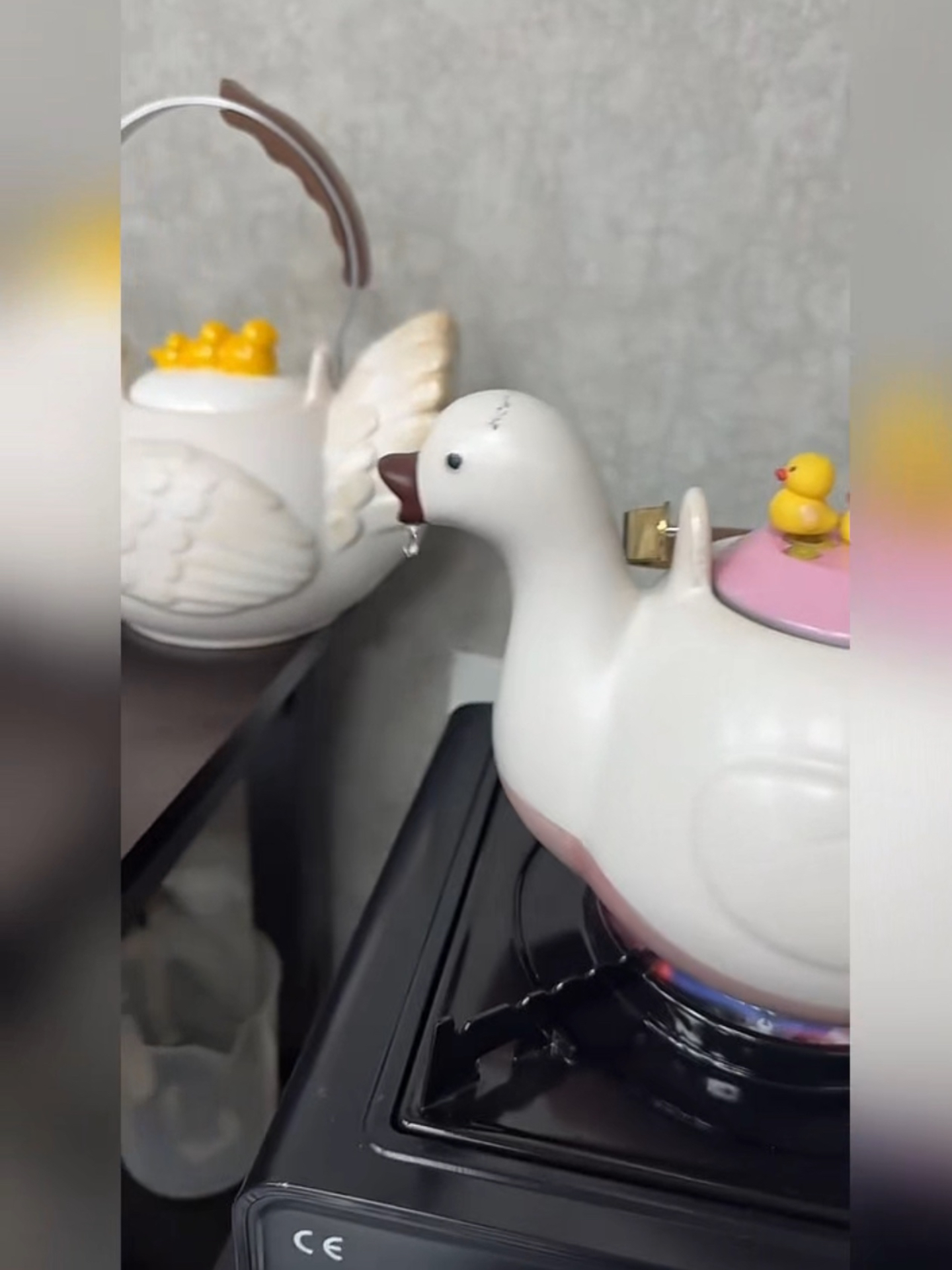 可爱卡通呆萌小鸭子水壶套装陶瓷茶壶水具水壶花茶壶水杯整套家用,淘宝优惠券,粉丝福利购,淘宝优惠卷