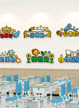 开学季图书卫生植物角公告栏墙贴