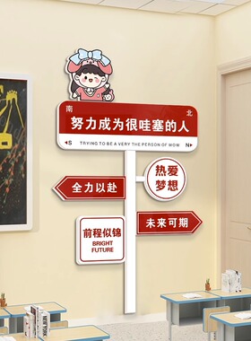 开学季励志标语中考班级教室布置