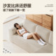 Cloud short velvet vacuum compressed fabric sofa