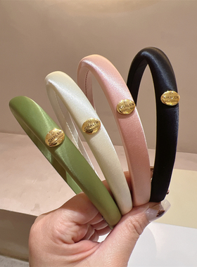 发箍布艺简约大气绿色蓝色头箍