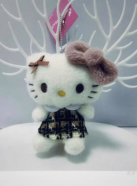 Hellokitty薰衣草KT系列凯蒂猫卡通动漫新款粉色豹纹KT格纹挂件女