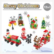 Cross-border Christmas New Small Grain Building Blocks Christmas Tree Seniors Swing Piece Kindergarten School Coeducation Gift Gifts