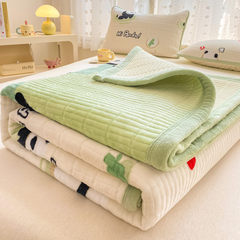 加厚牛奶绒床单单件2025新款冬季单人被单加绒床垫褥毛毯铺床床盖,淘宝优惠券,粉丝福利购,淘宝优惠卷