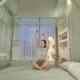 Anti-mosquito and anti-fall children's mosquito net with encrypted mesh for sitting on bed