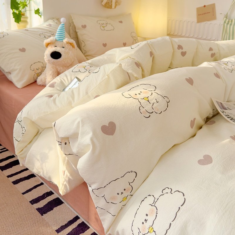 2025新款床上四件套床单被罩三件套儿童床品非纯棉全棉四季通用夏,淘宝优惠券,粉丝福利购,淘宝优惠卷