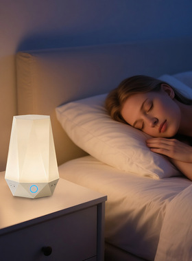 跨境红光白噪音助眠仪绿光呼吸灯模拟日出场景情景睡眠仪APP控制