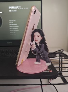 陈都灵手机支架亚克力立牌桌面摆件可爱卡通明星周边好物工位摆件