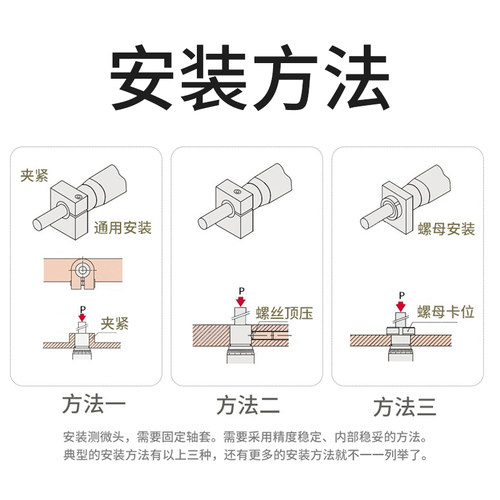 数显微分头测微头千分尺头螺旋测微头测微器测微仪0-25微分头带锁 - 图3