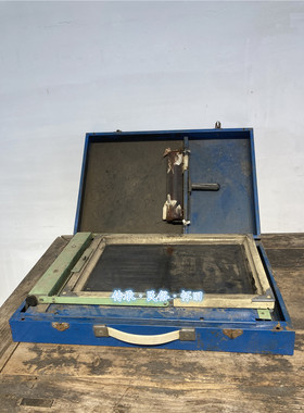 民俗老物件怀旧品老油印机八九十年代印试卷博物馆展览学校印刷机