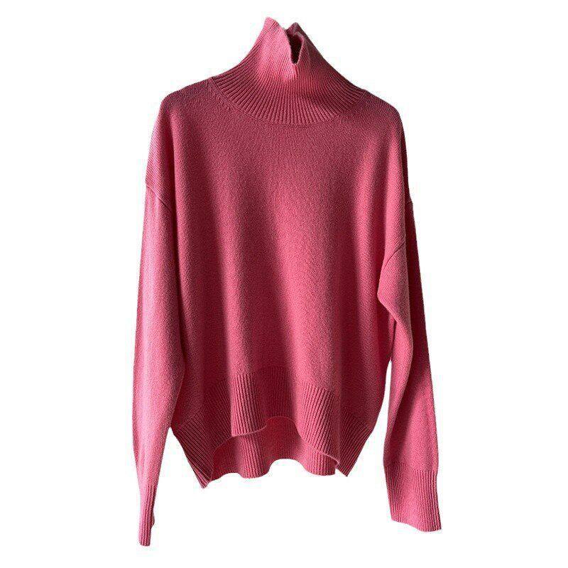 王菲款！380g中厚100羊毛高领长袖针织衫女百搭气质显瘦打底毛衣,淘宝优惠券,粉丝福利购,淘宝优惠卷