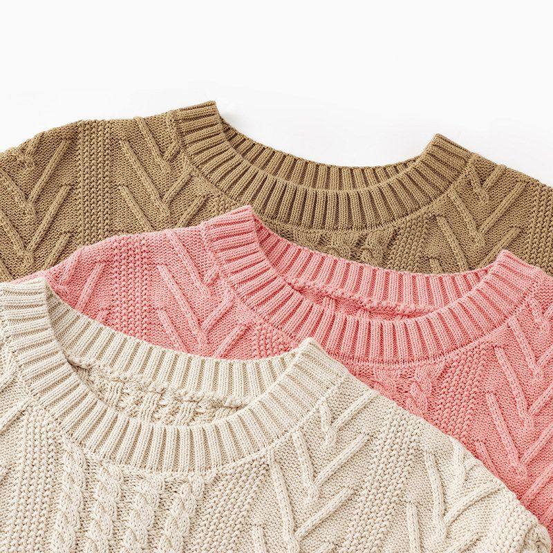 100%全棉麻花毛衣女士厚款秋冬套头新款针织衫宽松型粗线圆领上衣,淘宝优惠券,粉丝福利购,淘宝优惠卷