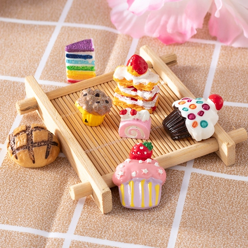 Мультяшная ручка для мороженого, реалистичный чехол для телефона, кремовый набор материалов, DIY, хлеб