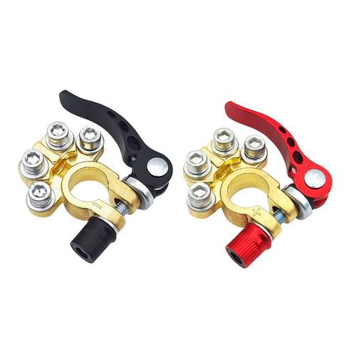 汽车电瓶卡子纯铜桩头货车24V轿车电瓶接线卡子黄铜加厚 - 图3