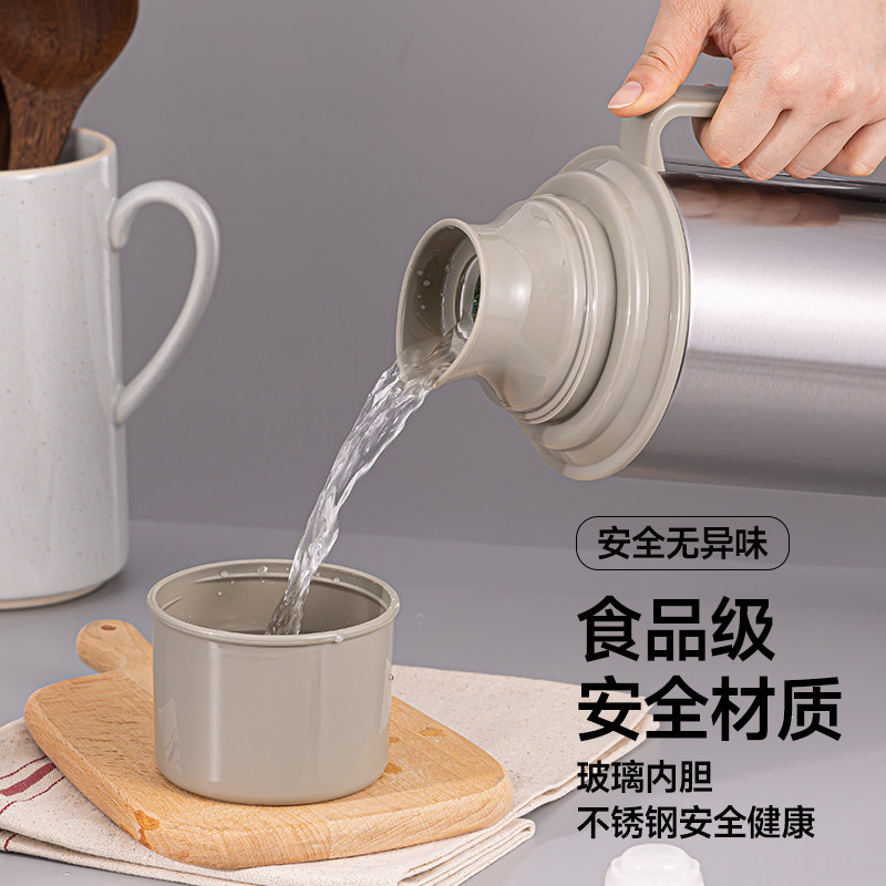 清水不锈钢家用学生宿舍复古开水瓶 清水家居热水瓶