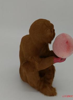 节日猴子道具教学仿真创意摆件