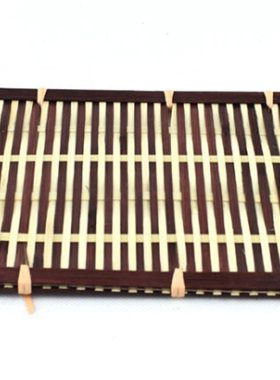 手工竹编 工艺品竹编 茶具托盘手工竹制品家居摆件 摄影拍照道具